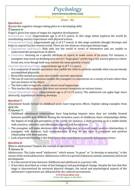 Chapter 11 Psychology Answer Key Reader