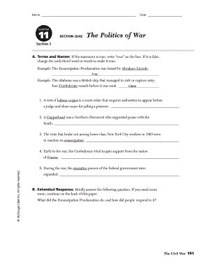 Chapter 11 Section 2 Guided Reading The Politics Of War Answer Key Kindle Editon