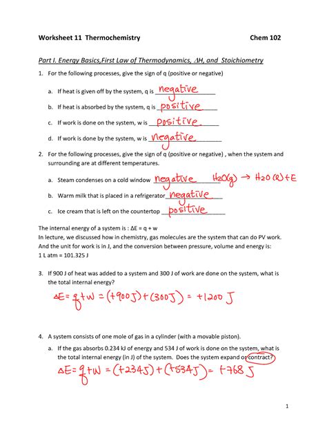 Chapter 11 Thermochemistry Review Answer Key Epub