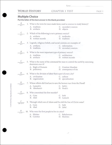 Chapter 11 World History Test Answers Doc