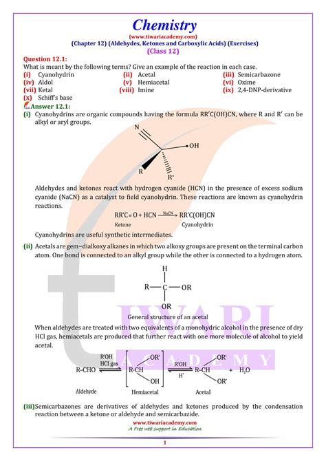 Chapter 12 Chemistry Review Answers PDF