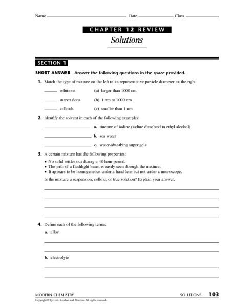 Chapter 12 Review Solutions Doc