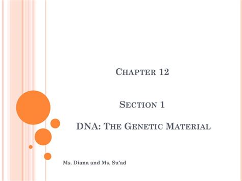 Chapter 12 Section 1 Dna The Genetic Material Answer Key Kindle Editon