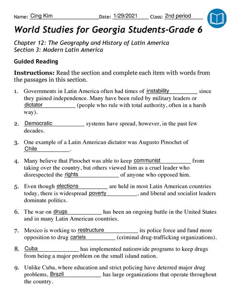 Chapter 12 Section 3 Guided Reading Review Answers Doc