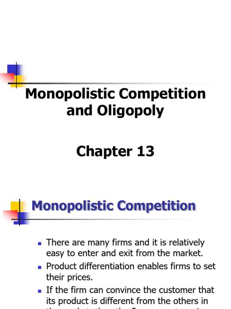 Chapter 13 Monopolistic Competition And Oligopoly Solutions Kindle Editon