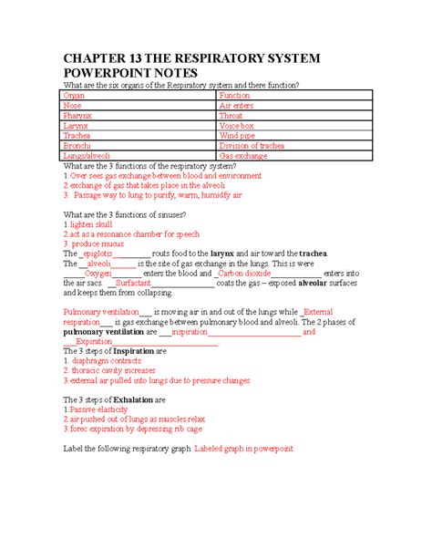 Chapter 13 Respiratory System Answer Key Epub