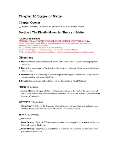 Chapter 13 States Of Matter Packet Answers PDF