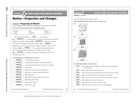 Chapter 14 Assessment Answers Chemistry Matter Change Doc