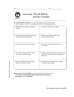 Chapter 14 Church Reform The Crusades Answers PDF