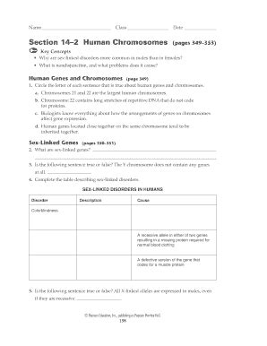 Chapter 14 Section 2 Human Chromosomes Answer Key Epub