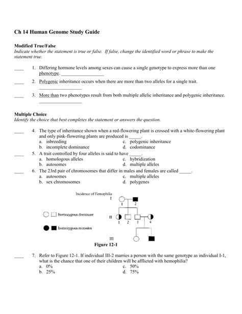 Chapter 14 The Human Genome Textbook Section Reviews And Answers PDF