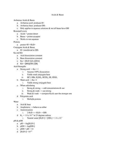 Chapter 15 Review Acids Bases 2 Answers Doc