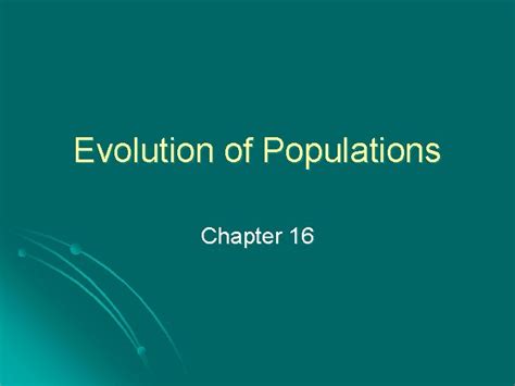 Chapter 16 1 Evolution Of Populations Answers Kindle Editon