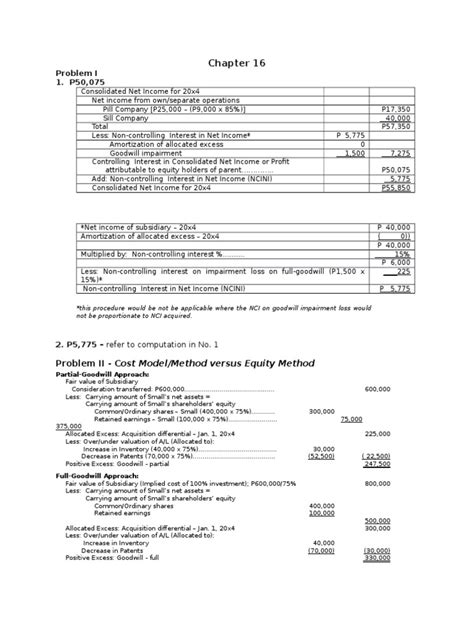 Chapter 16 Advanced Accounting Solutions Epub