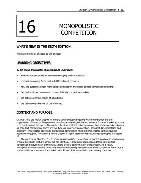 Chapter 16 Monopolistic Competition Answers Kindle Editon