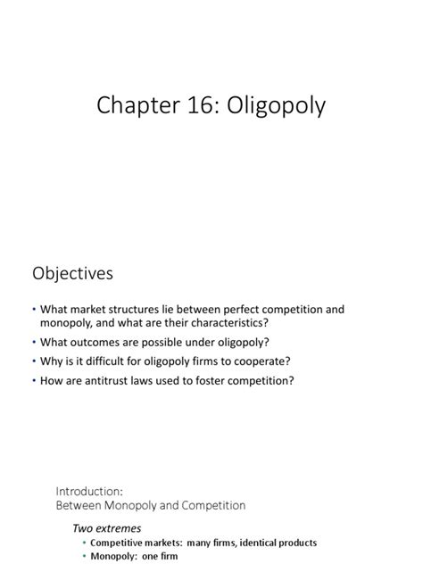 Chapter 16 Oligopoly Answer Kindle Editon