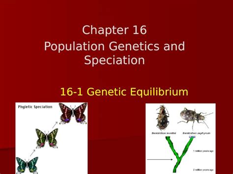 Chapter 16 Population Genetics Speciation Answers Kindle Editon