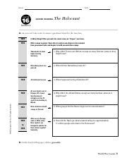 Chapter 16 Section 3 Guided Reading The Holocaust Answer Key Kindle Editon