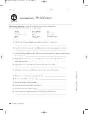 Chapter 16 Section 3 Reteaching Activity The Holocaust Answers Reader