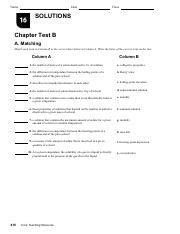 Chapter 16 Solutions Test B Reader