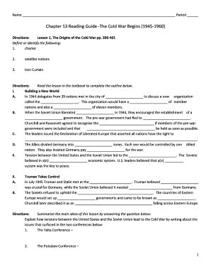 Chapter 17 1 Guided Reading Cold War Answers Reader