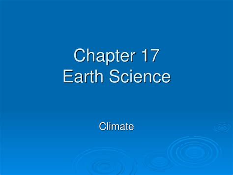 Chapter 17 Earth Science Answers Kindle Editon