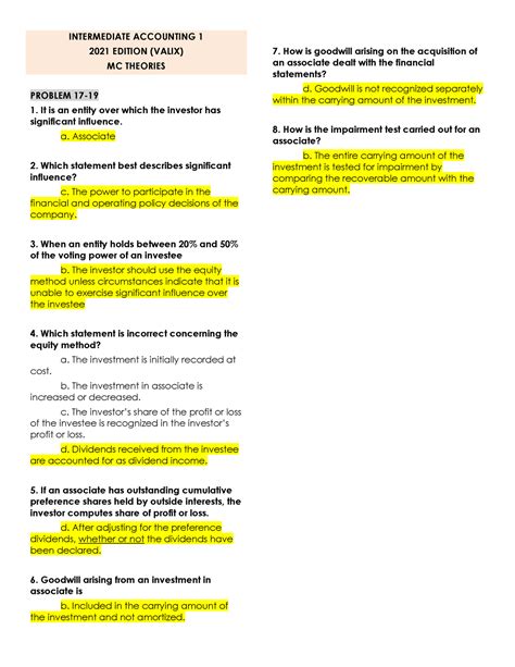 Chapter 17 Intermediate Accounting Answers Doc