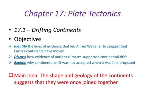 Chapter 17 Plate Tectonics Answers PDF