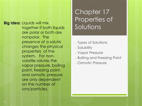 Chapter 17 Properties Of Solutions Reader