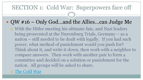 Chapter 17 Section 1 Cold War Superpowers Face Off Answers Quizlet PDF