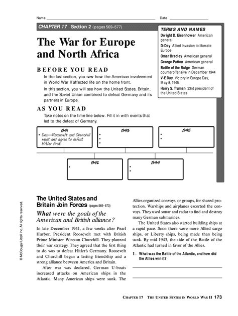 Chapter 17 Section 2 The War For Europe North Africa Answers Kindle Editon