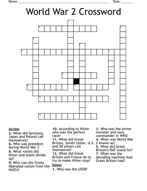 Chapter 17 The United States In World War 2 Crossword Answers Epub