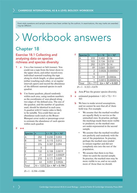 Chapter 18 Biology Workbook Answers Reader