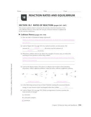 Chapter 18 Reaction Rates Equilibrium Answer Key Reader