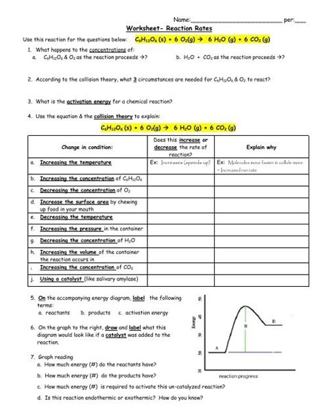 Chapter 18 Reaction Rates Equilibrium Worksheet Answers PDF