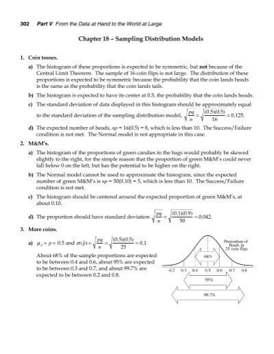 Chapter 18 Sampling Distribution Models Reading Guide Answers Epub