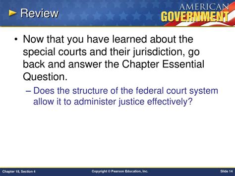 Chapter 18 The Federal Court System Test Answers Reader