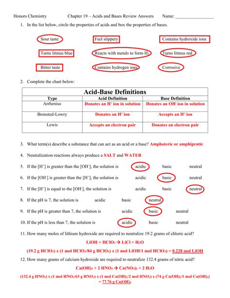 Chapter 19 Review With Answers Reader