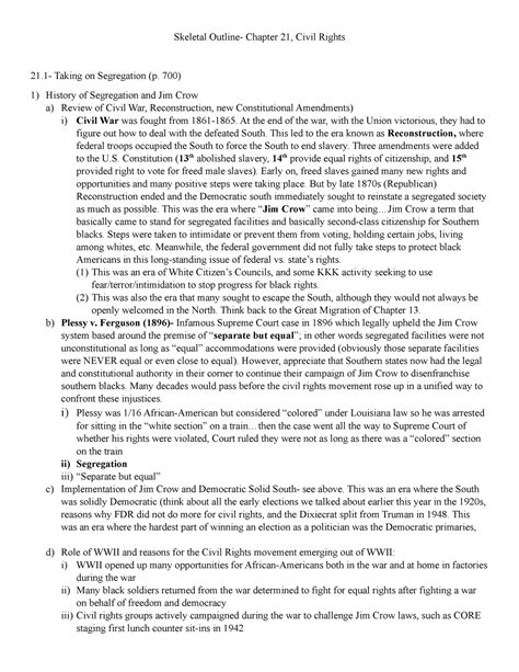 Chapter 21 Civil Rights Answers PDF