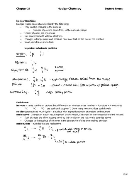 Chapter 21 Nuclear Chemistry Review Answers Epub