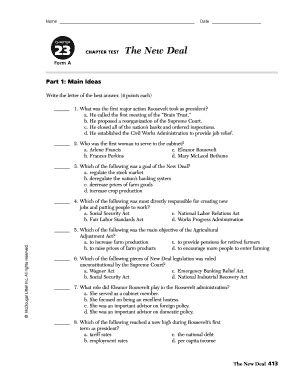 Chapter 23 The New Deal Test Answers Doc