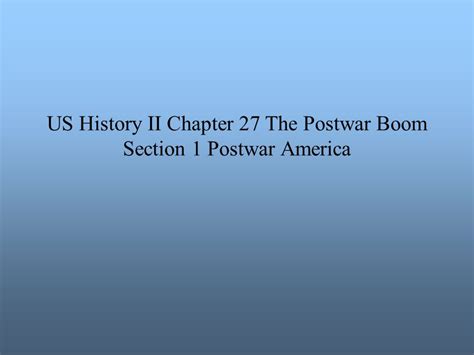 Chapter 27 The Postwar Boom Answers Doc