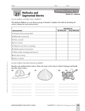 Chapter 27 Worms And Mollusks Section Review 1 Answer Key Kindle Editon