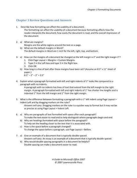 Chapter 3 Review Questions Answers Reader