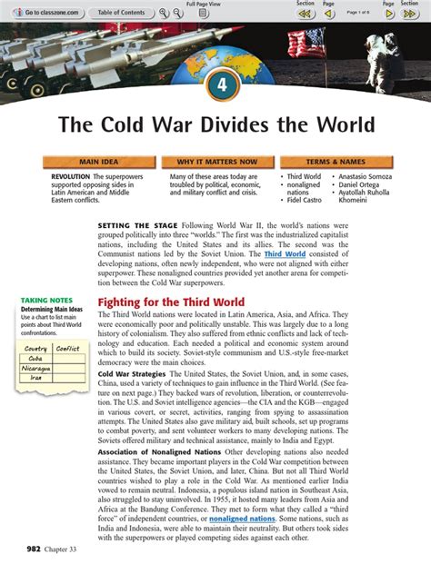 Chapter 33 Section 4 The Cold War Divides World Answers Epub