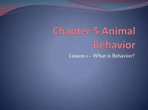 Chapter 34 2 Animal Behavior Answer Key Doc