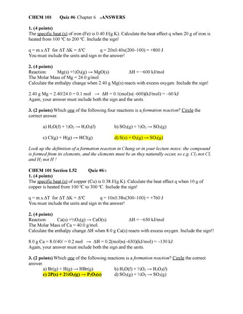 Chapter 6 Modern Chemistry Answers Reader