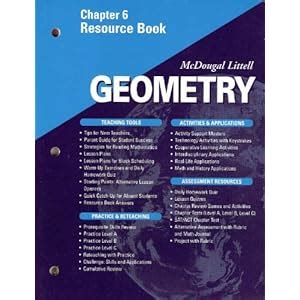 Chapter 6 Resource Book Geometry Answers Reader