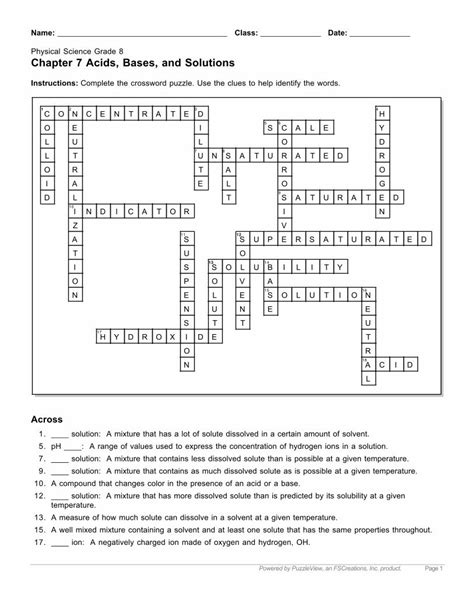 Chapter 7 Acids Bases And Solutions Cross Word Puzzle Epub