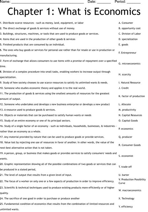 Chapter 8 Economics Test Answers Reader